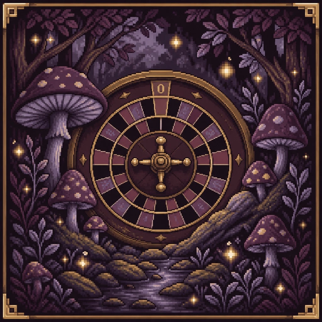 Enchanted Forest pixel-art scene for Firefly Wheel