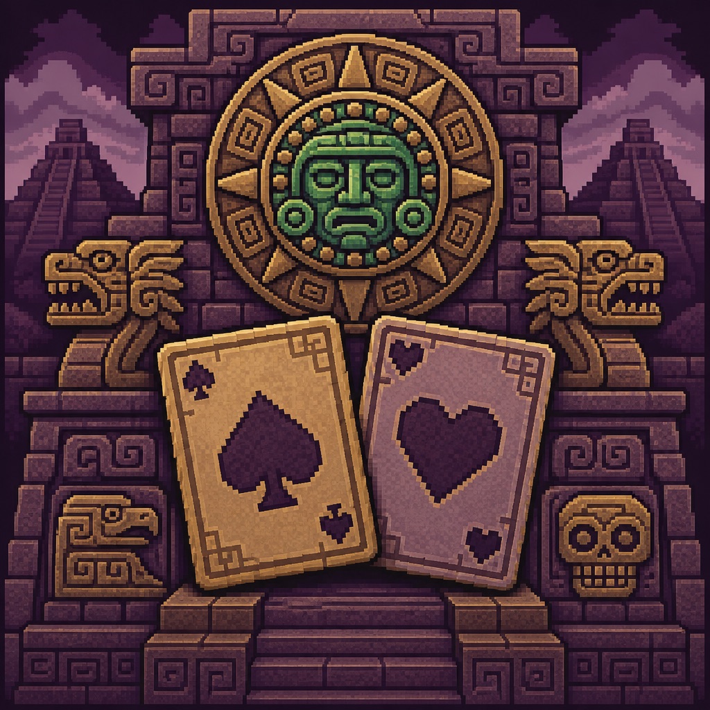Aztec Temple pixel-art scene for Temple Step